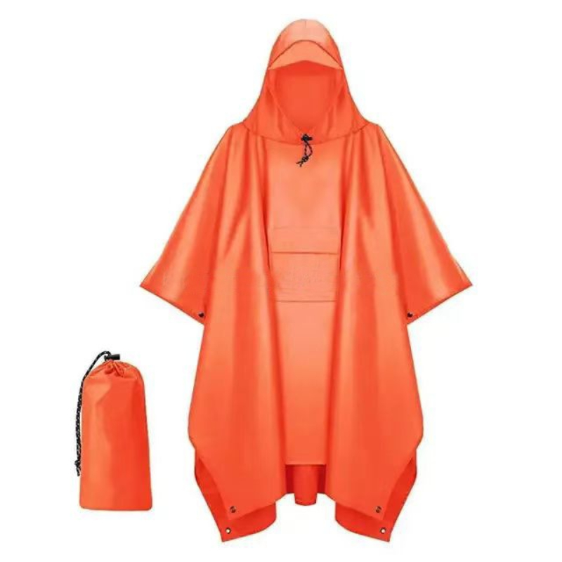 Emergency Poncho Rain - Açık 3 In 1 Askeri Yağmurluk